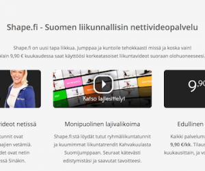 Shape.fi liikuntapalvelu painonhallinnan tueksi